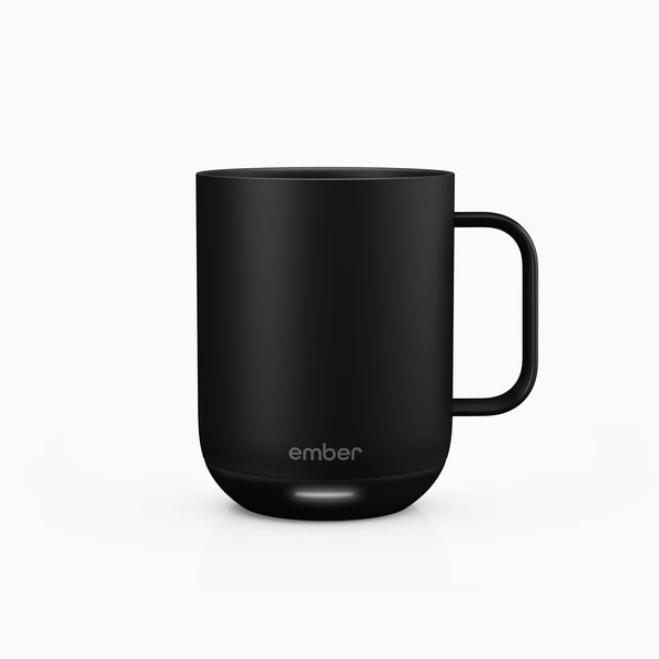 Ember Mug 2 on its charging coaster
